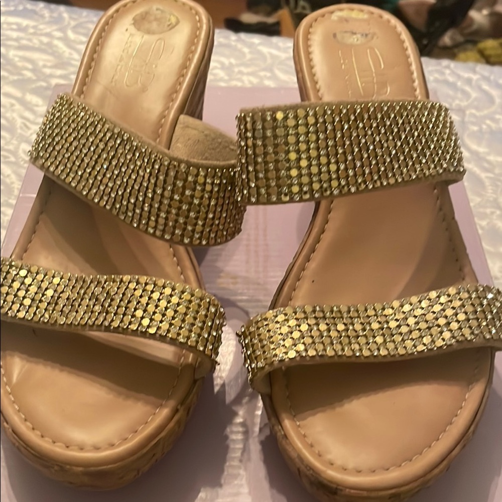 Elegant Gold Women's Sandals